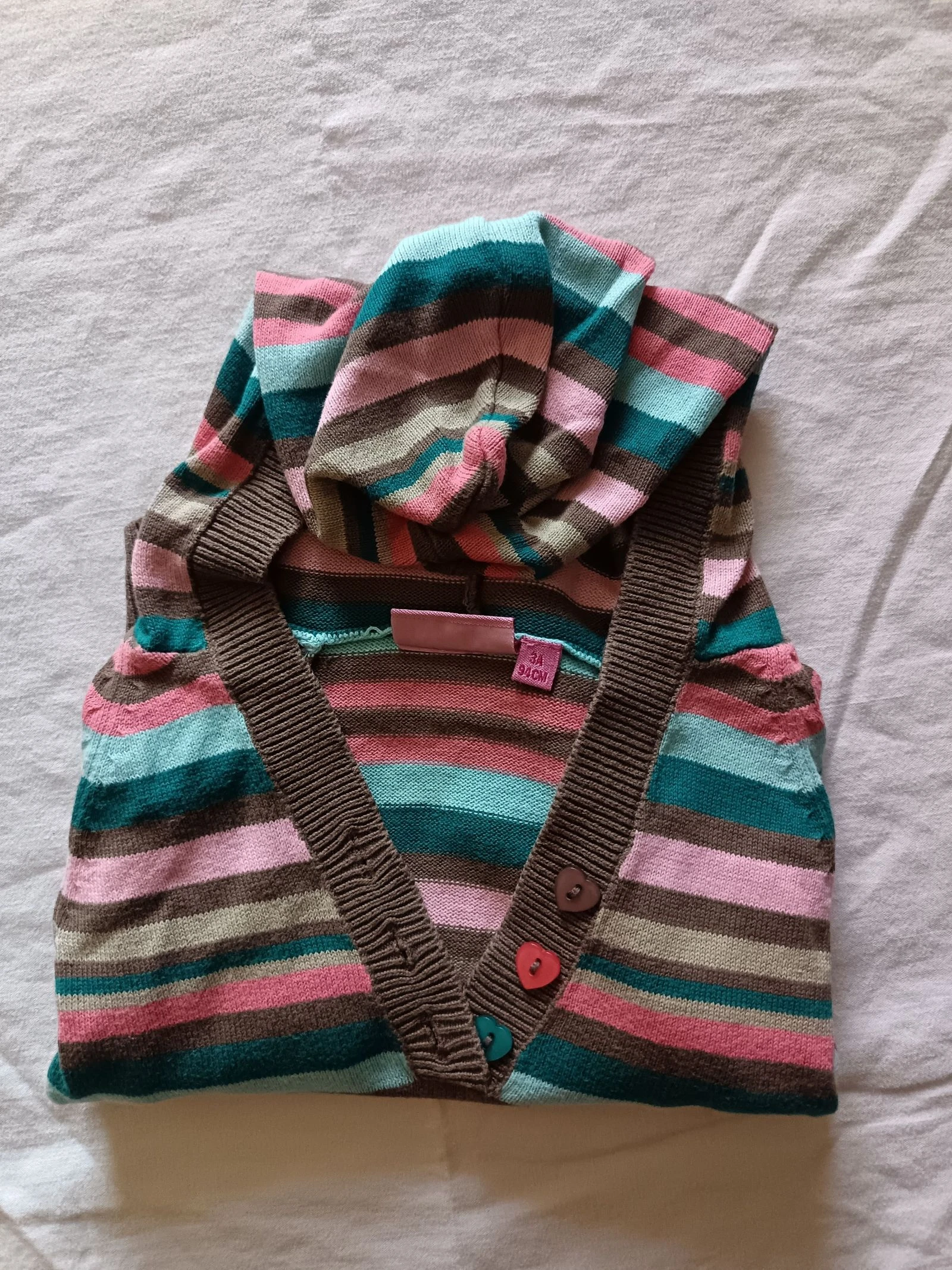 Suéter com capuz listrado NKY 3 anos 94 cm – photo 2